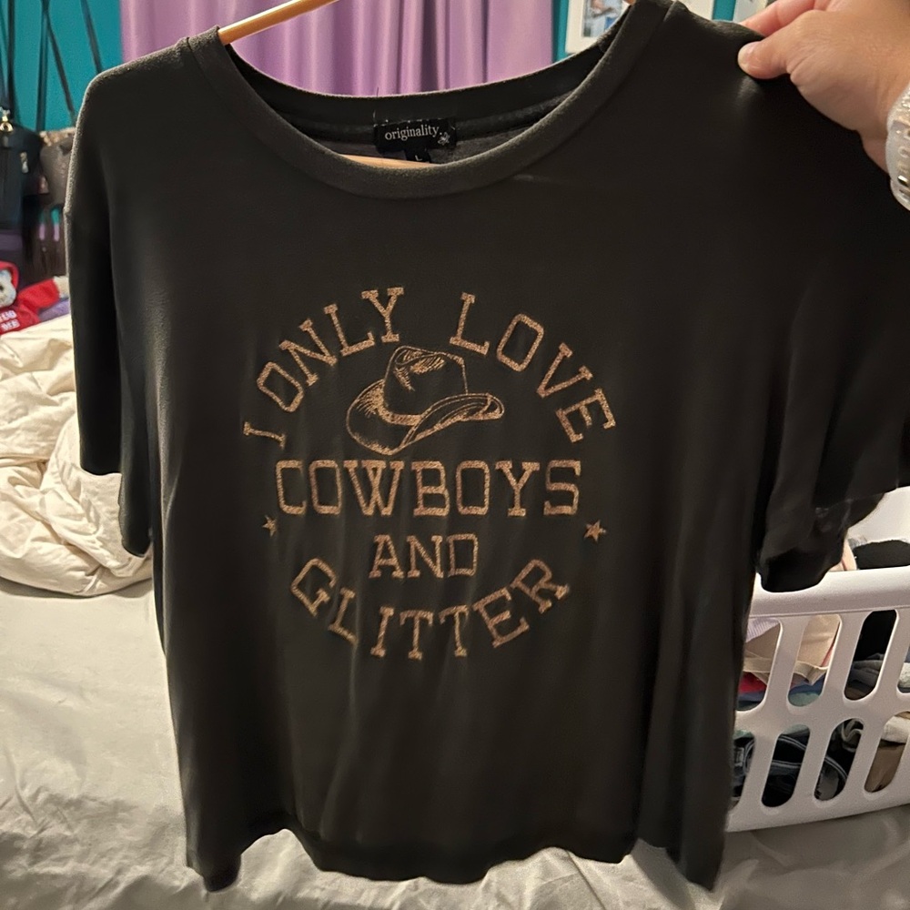 Cowboys and glitter shirt